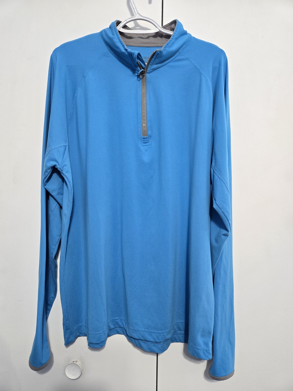 Cloudveil Mountainworks Men's XL Blue 1/4 Zip Performance Pullover Thumb Holes